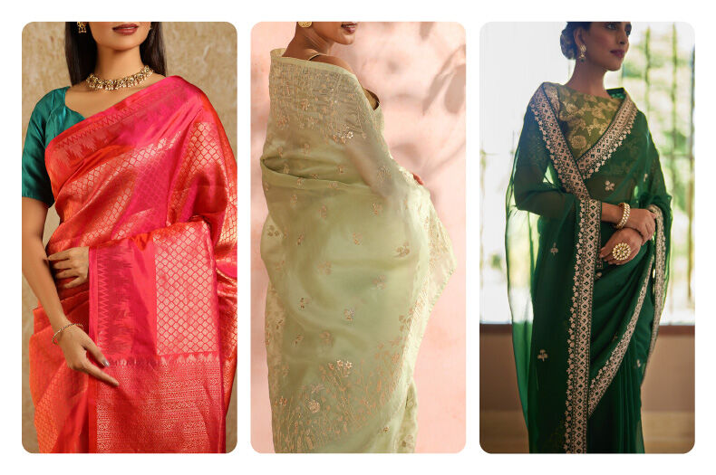 Elegant Reception Saree Styles for Brides