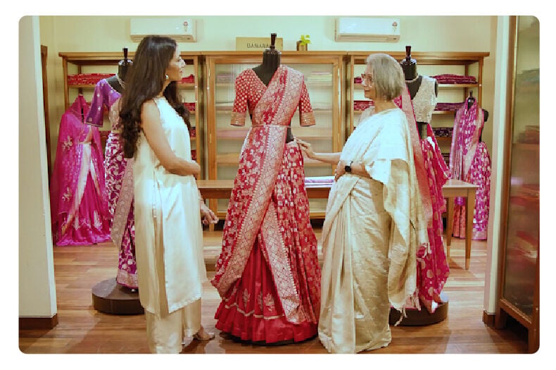 Bridal Sarees and Styling with Kausalya and Sithara &ndash; Royal Banarasi Collection 