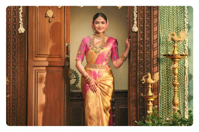 South Indian Engagement Saree Inspiration for Brides