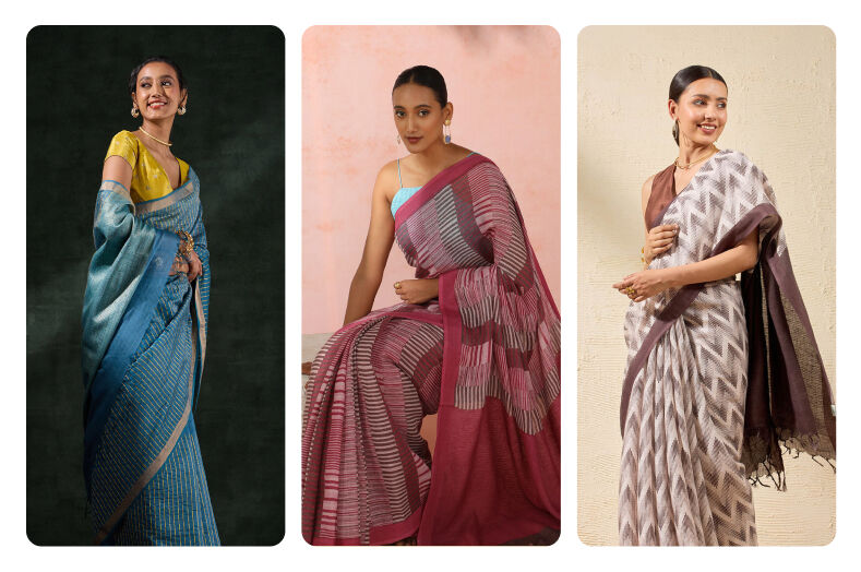 Summer-Ready Looks: 5 Ways to Accessorise Your Linen Saree