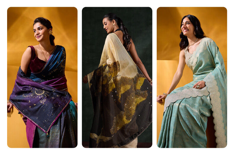 Show-Stopping Signature Sarees by Taneira