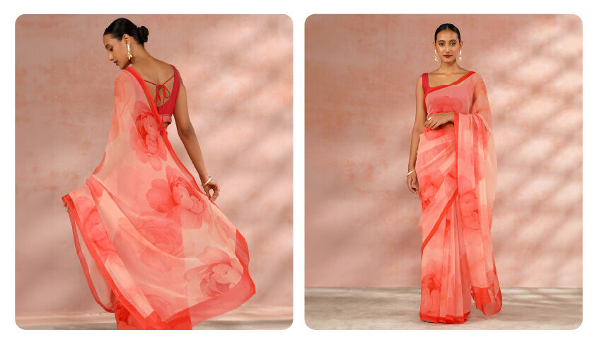 Floral Printed Saree