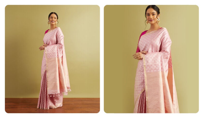 Pastel Kanjivaram Saree