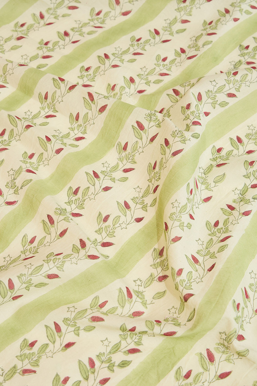Light Green Rajasthan Pure Cotton Printed Sanganeri Saree image number null