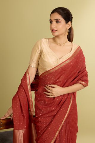 Gold Woven Tissue Blouse