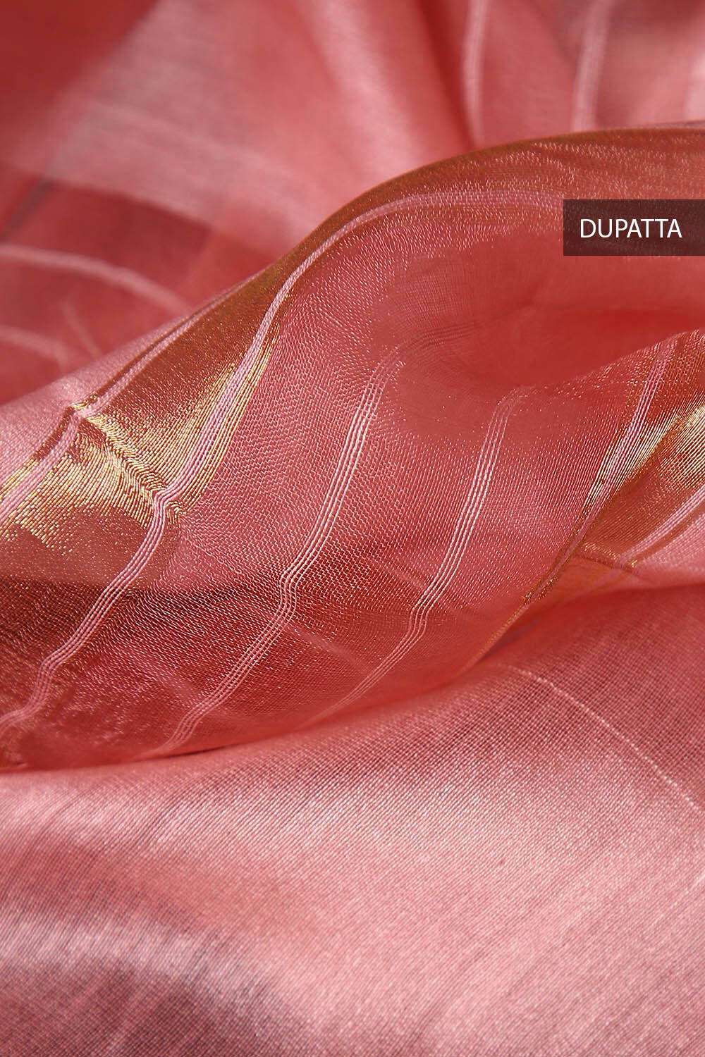 Light Pink Embroidered Tussar Suit image number null