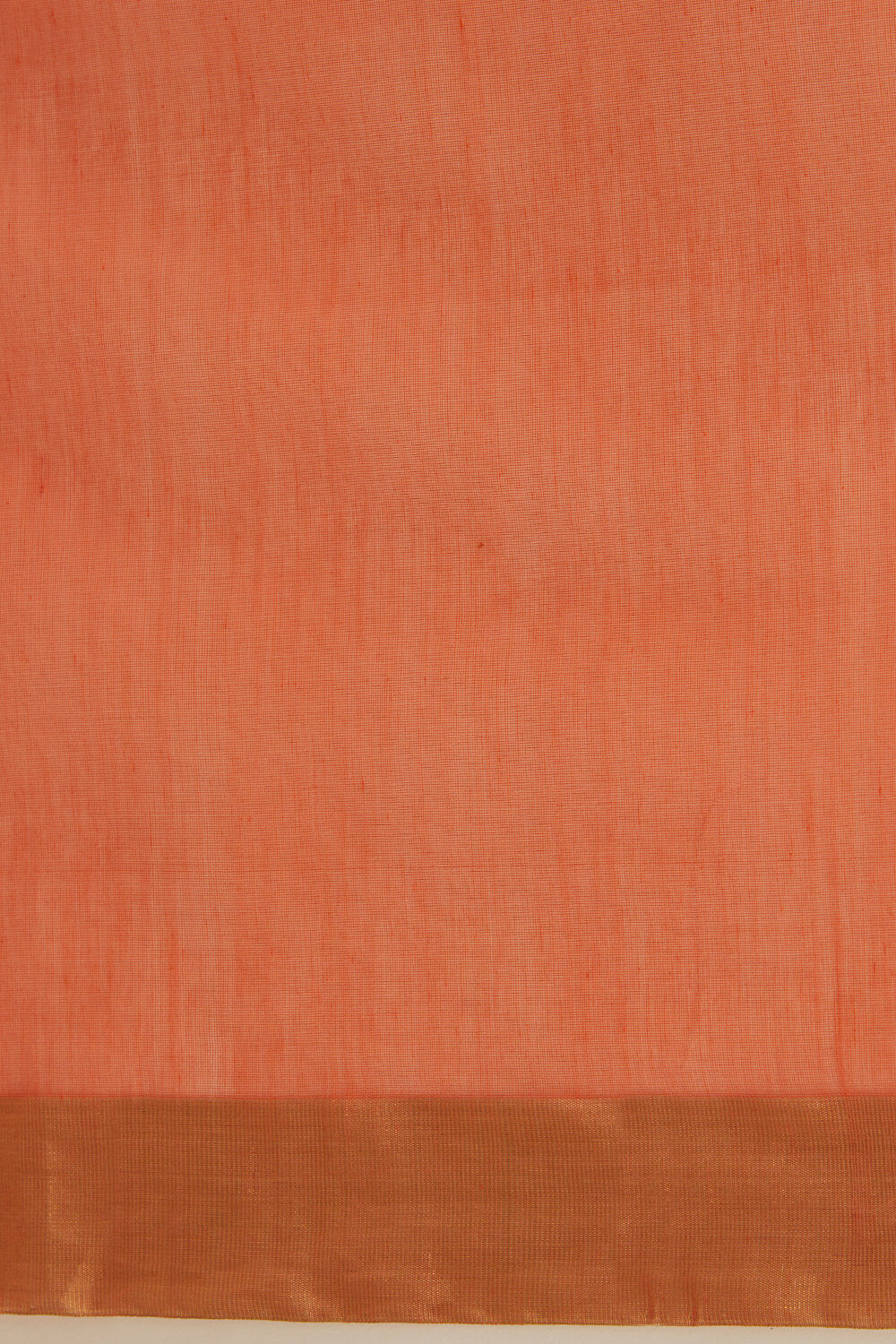 Orange Pure Silk Cotton Chanderi Saree image number null