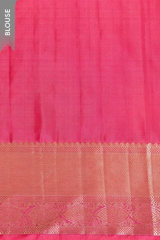 Pink Brocade Kanjeevaram Pure Silk Saree thumbnail image number null
