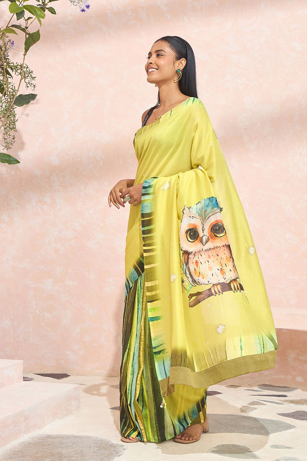 Light Blue Digital Printed Pure Silk Cotton Saree image number null