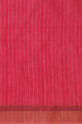 Pink Woven Pure Silk Cotton Bengali Saree thumbnail image number null