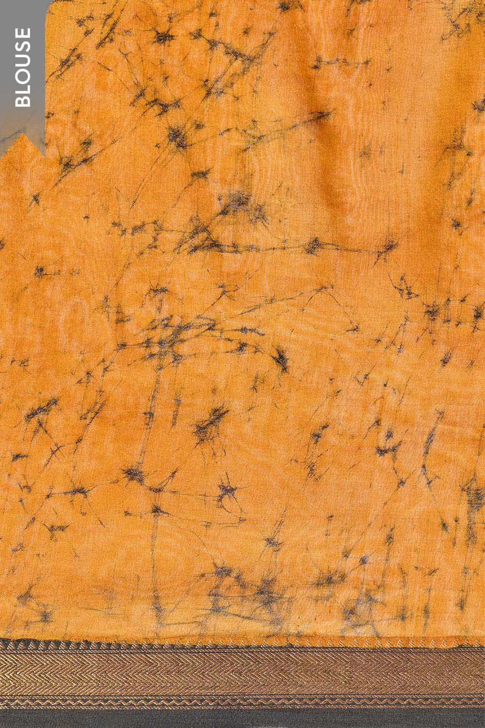 Black Batik Pure Silk Cotton Ujjain Saree image number null