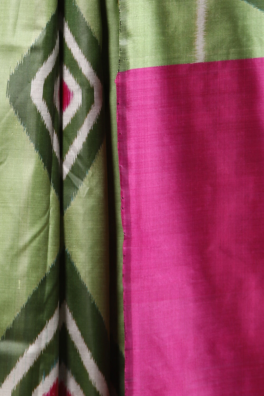 Light Green Pure Silk Odissa Ikat Saree image number null