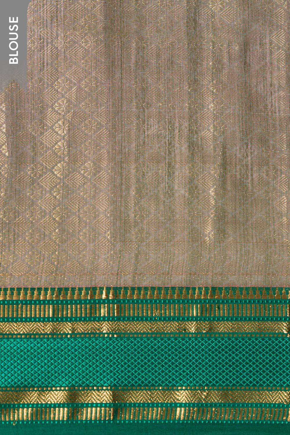Pink Brocade Pure Silk Cotton Maheshwari Saree image number null