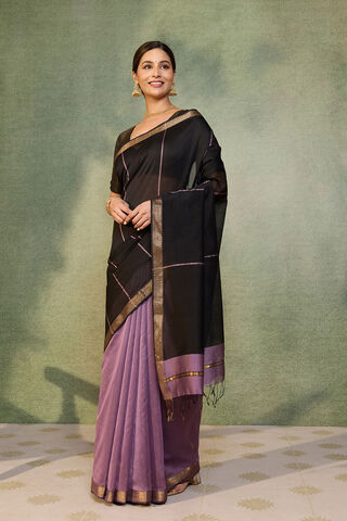 Multicoloured Silk Viscose Cutwork Banaras  Saree thumbnail image number null