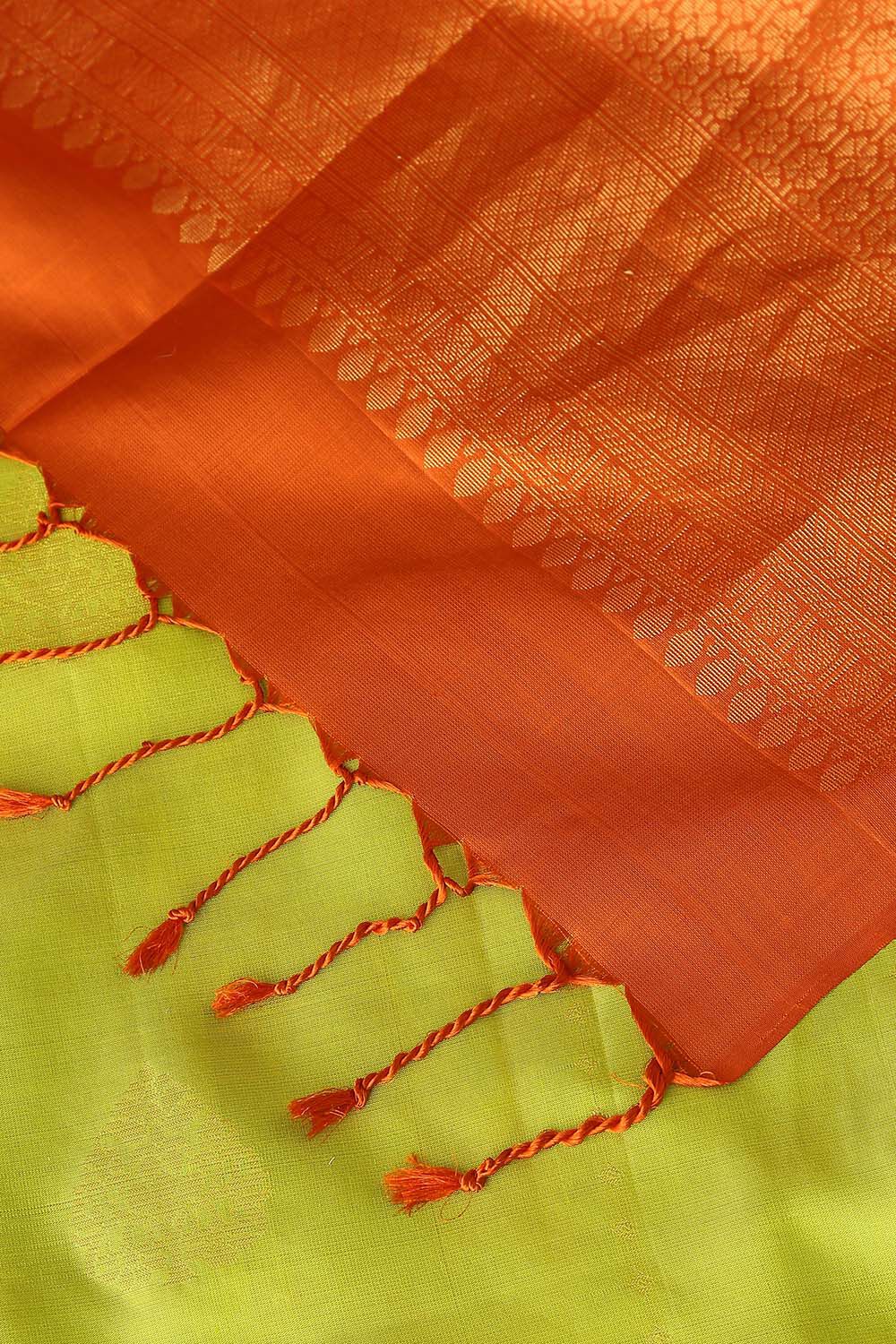 Light Green Pure Silk South Saree image number null