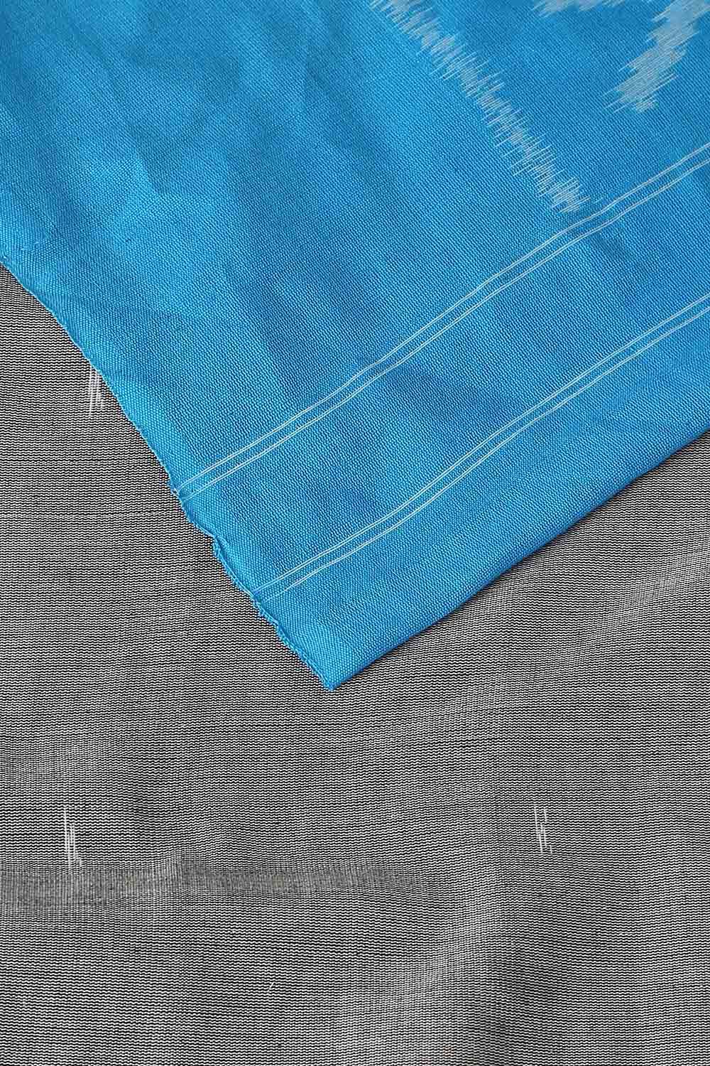 Grey Pure Cotton Pochampalli Ikat Saree image number null