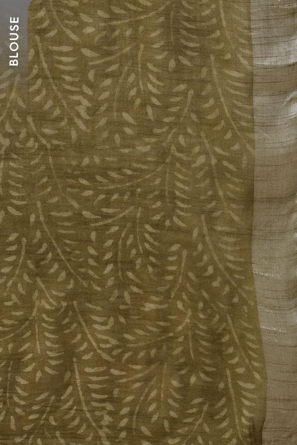 Light Green Rajasthan Block Printed Cotton Viscose Saree image number null