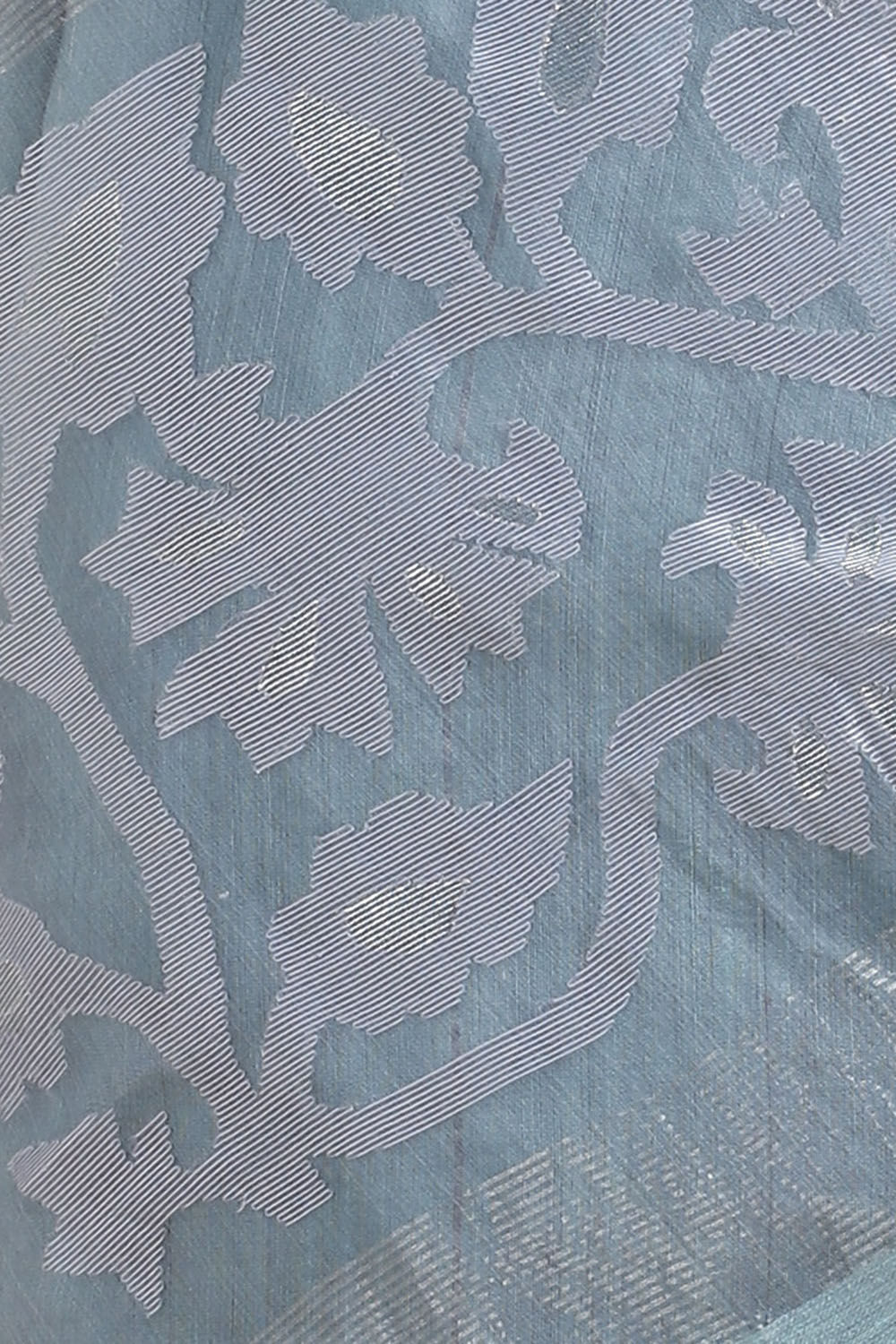 Light Blue Pure Silk Vanya Jamdani Saree image number null