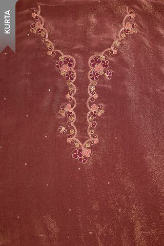 Purple Viscose Tissue Embroidered Unstitched Suit Set thumbnail image number null