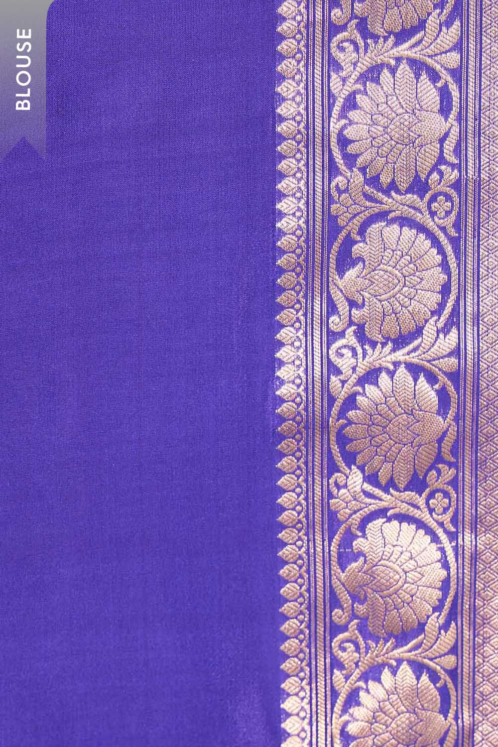 Blue Silk Viscose Cutwork Saree image number null