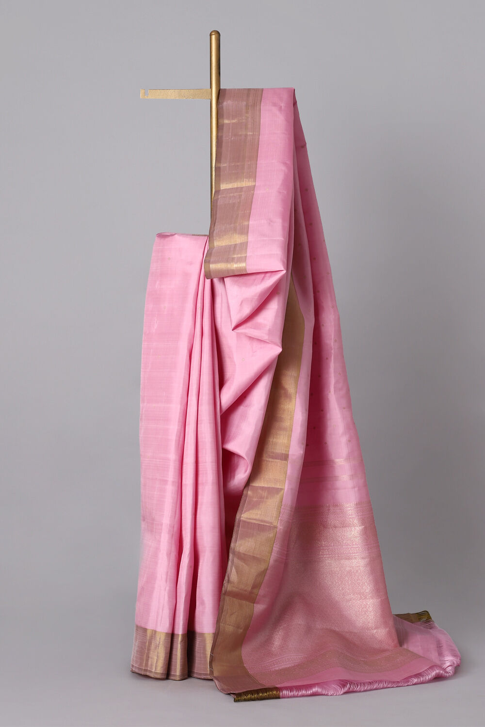 Pink Pure Silk Kanjivaram Saree image number null