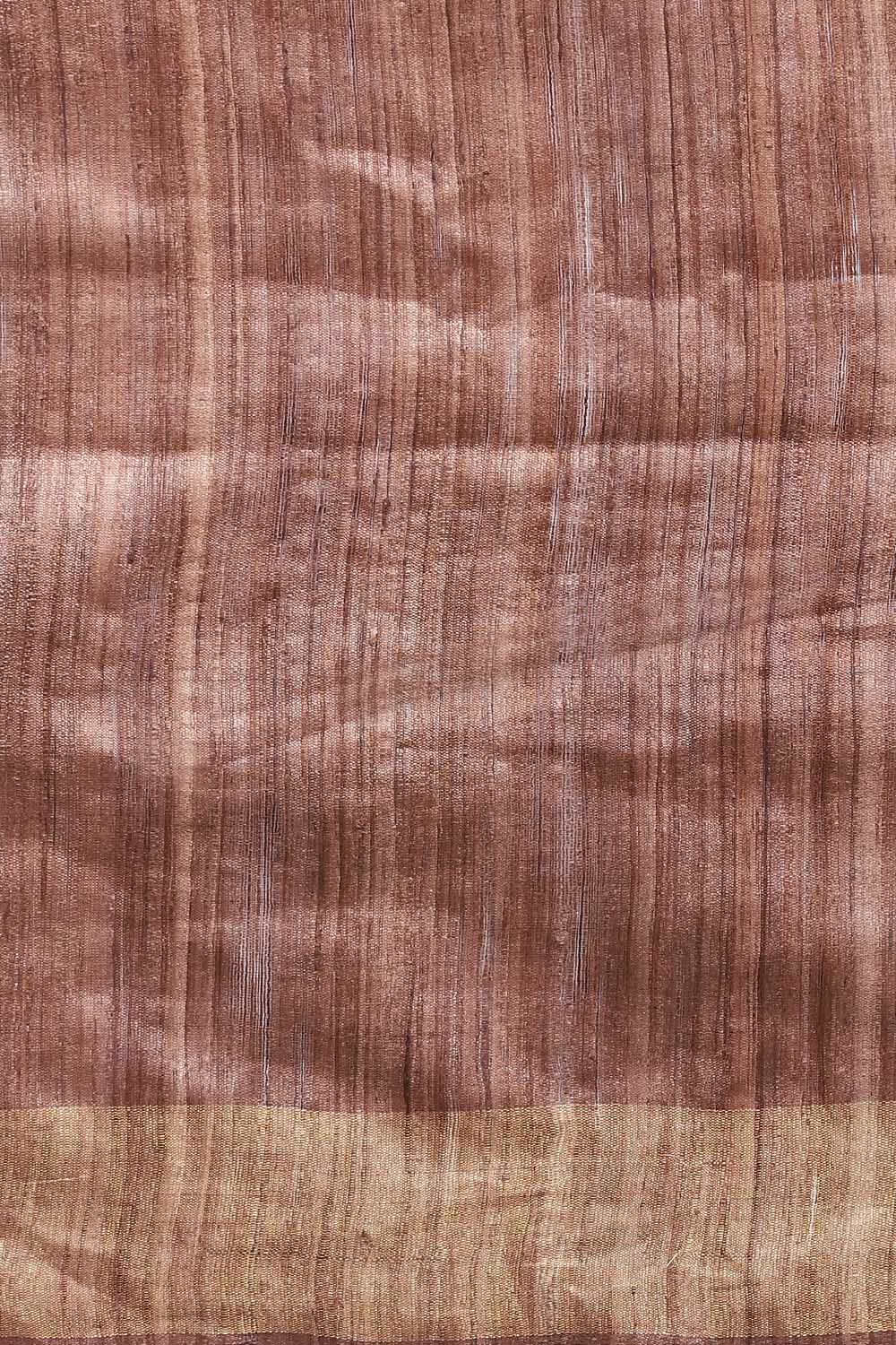 Light Green Pure Tussar Silk Tie and Dye Saree image number null