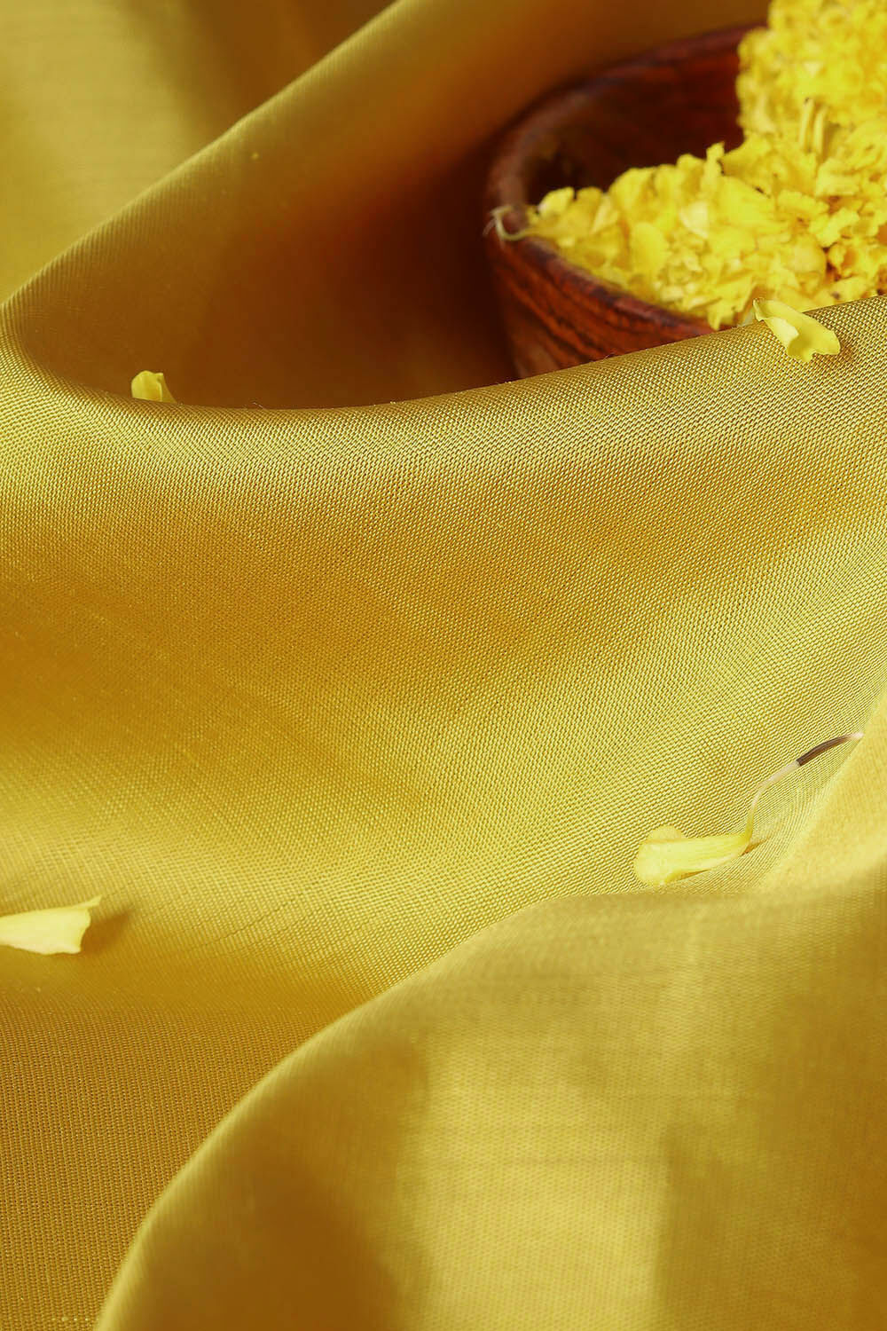 Yellow Pure Silk Kanjivaram Saree image number null