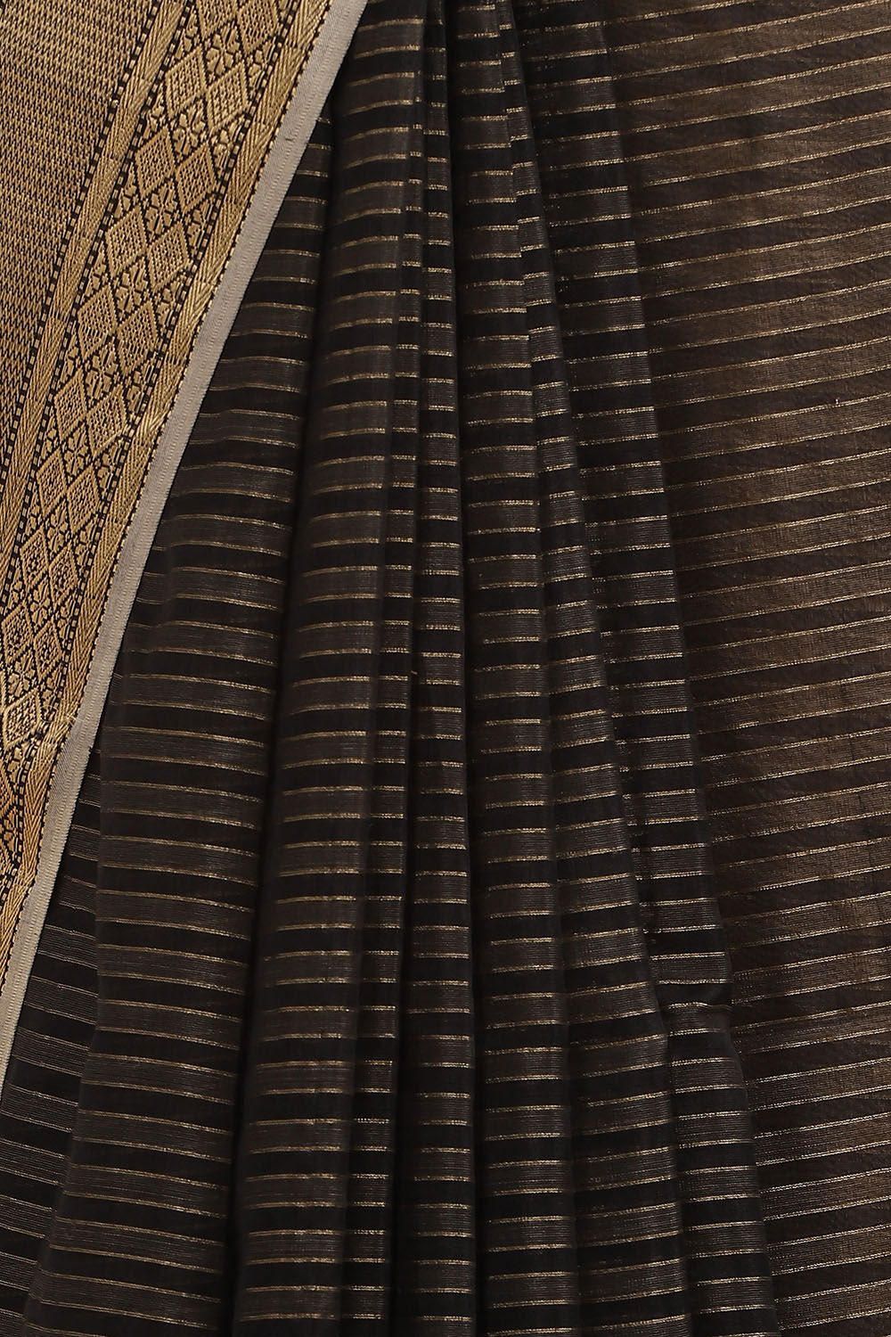Brown Pure Silk Cotton Maheswari Saree image number null