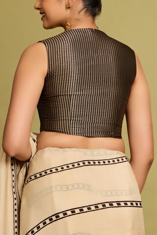 Black Viscose Brocade Blouse thumbnail image number null