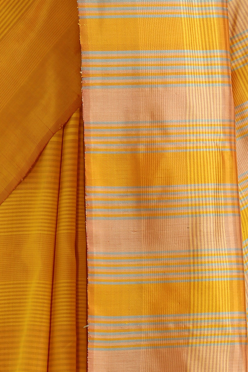 Yellow Pure Silk Woven Saree image number null