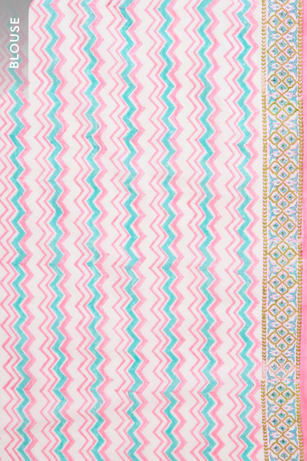 Light Pink Rajasthan Pure Cotton Kota Printed Mukaish Saree image number null