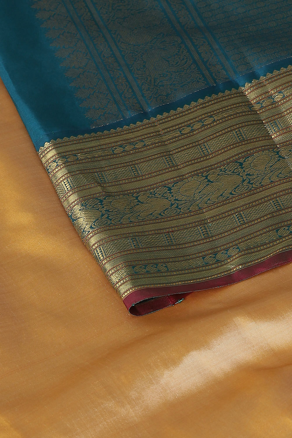 Light Pink Pure Silk Kanjivaram Saree image number null
