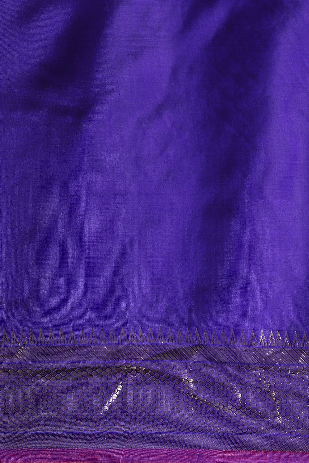 Dark Violet Pure Silk Saree image number null