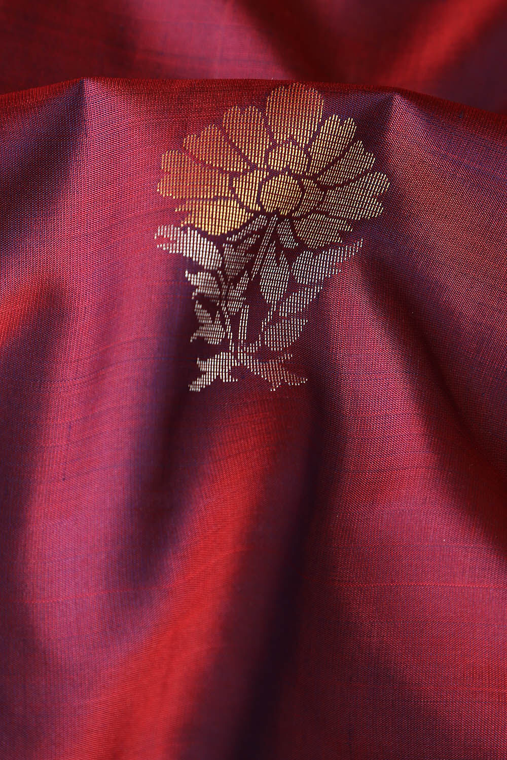 Dark Pink Pure Silk South Saree image number null