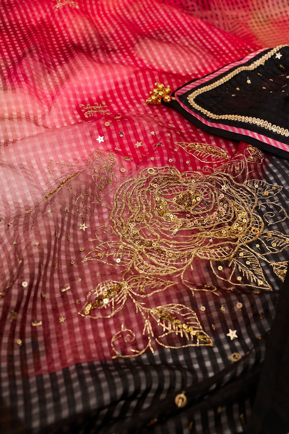 Multi Pure Silk Cotton Printed Embroidered Saree image number null