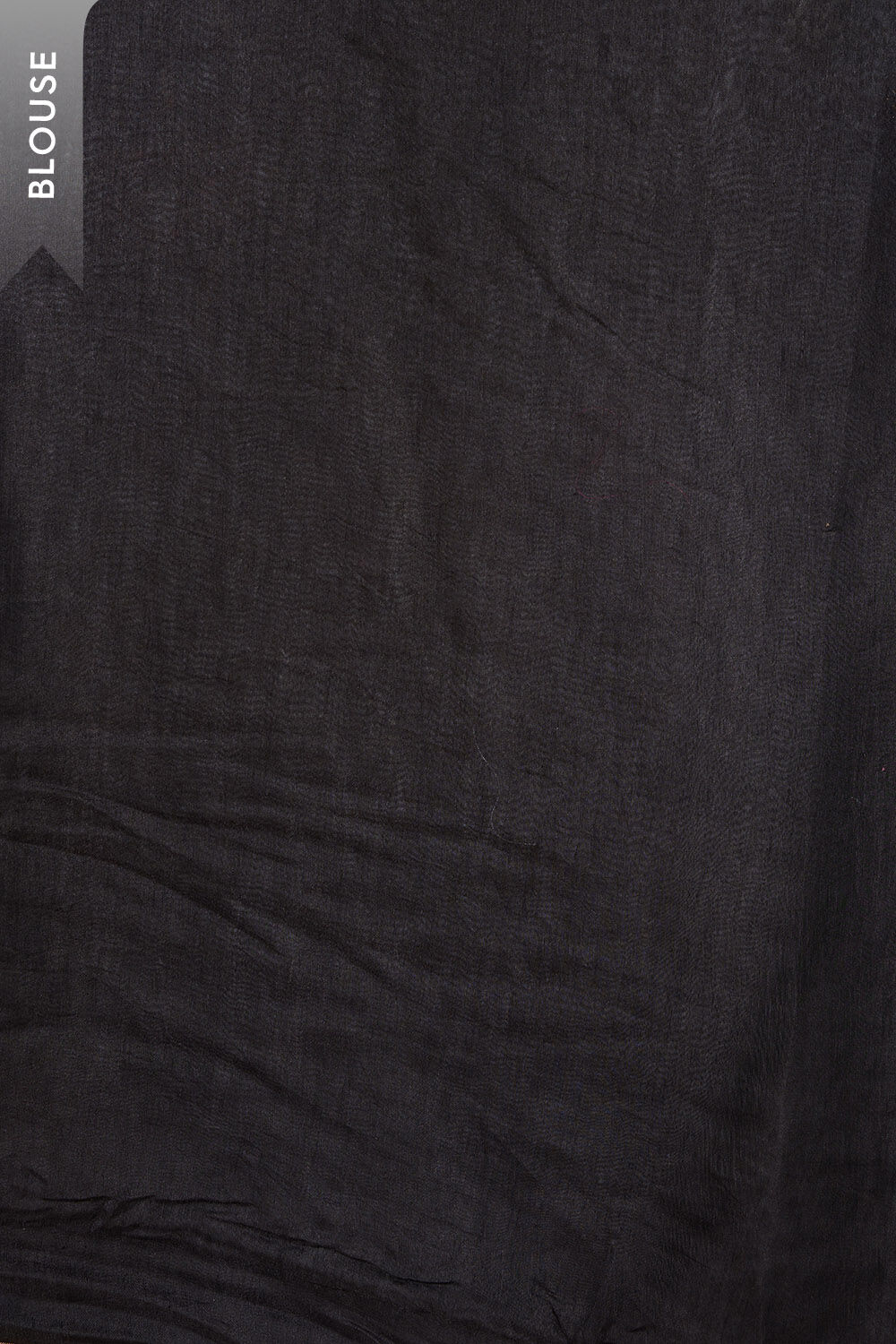 Black Pure Silk Linen Embroidered Saree image number null