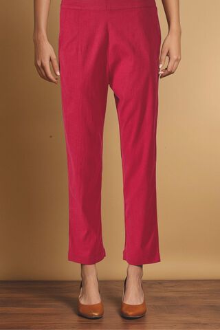 Pink Viscose Woven Trouser image number