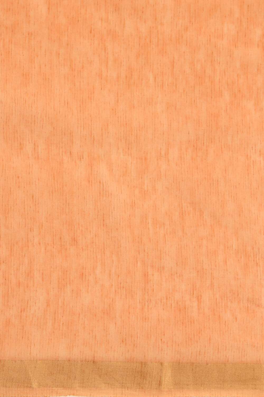 Orange Bhagalpur Pure Silk Linen Embroidered Saree image number null
