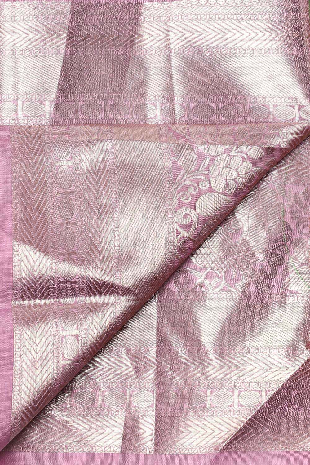 Light Blue Pure Silk Kanjivaram Saree image number null