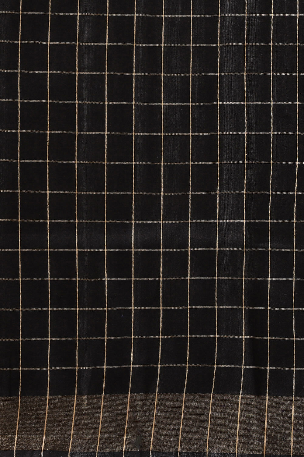 Black Pure Tussar Silk Bhagalpuri Saree image number null