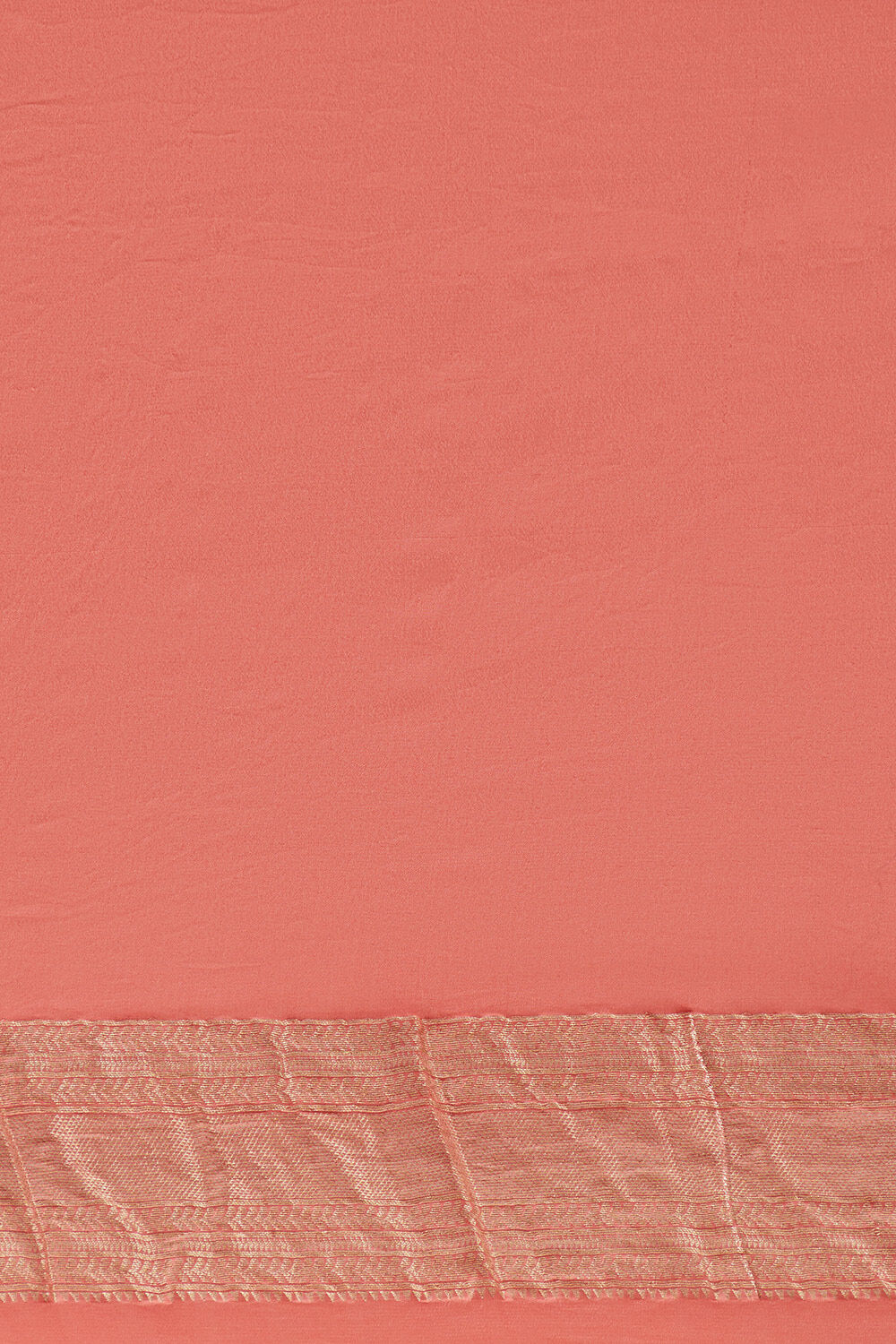 Light Orange Pure Crepe Woven Saree image number null