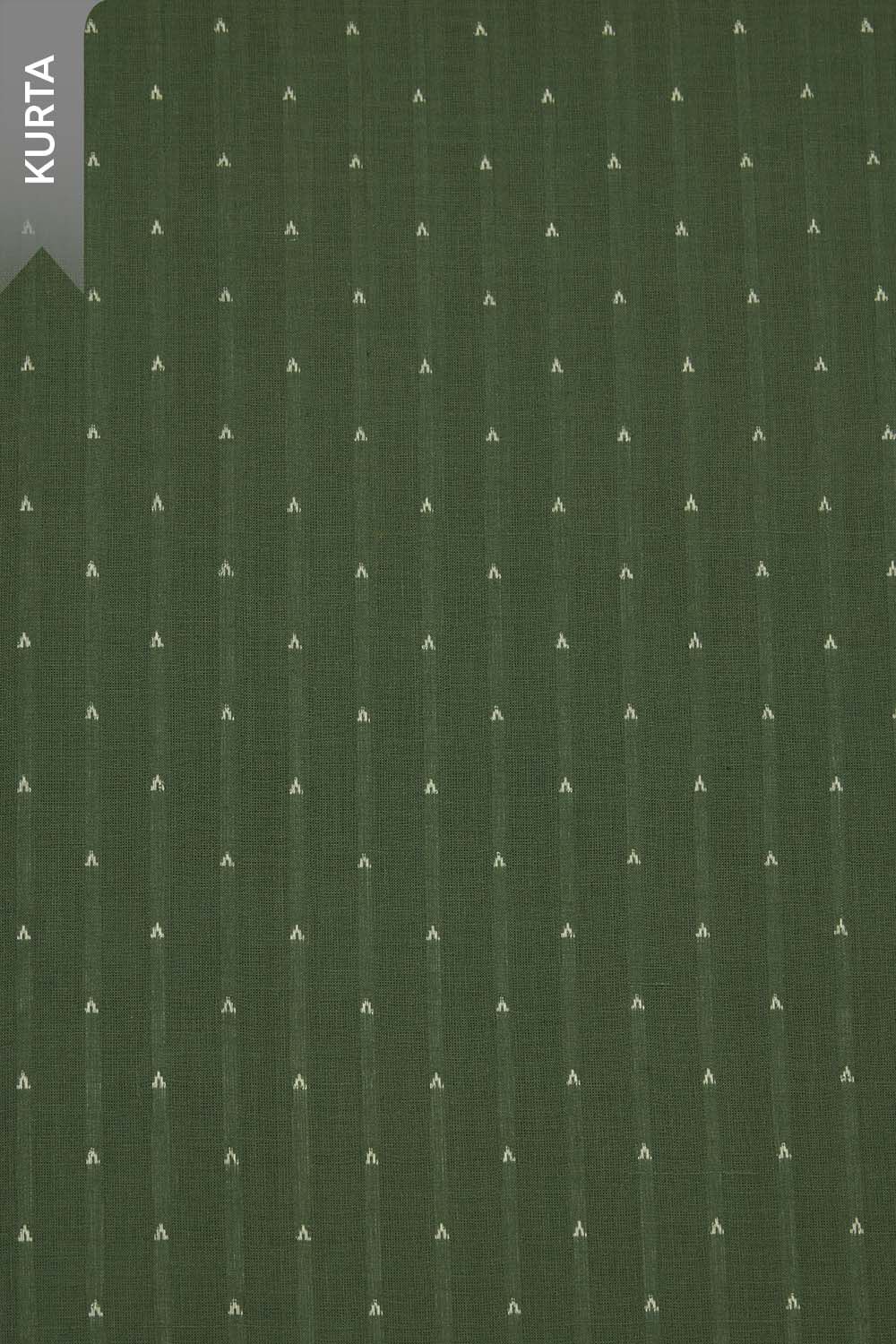 Light Green Woven Pure Cotton Unstitched Suit Set image number null