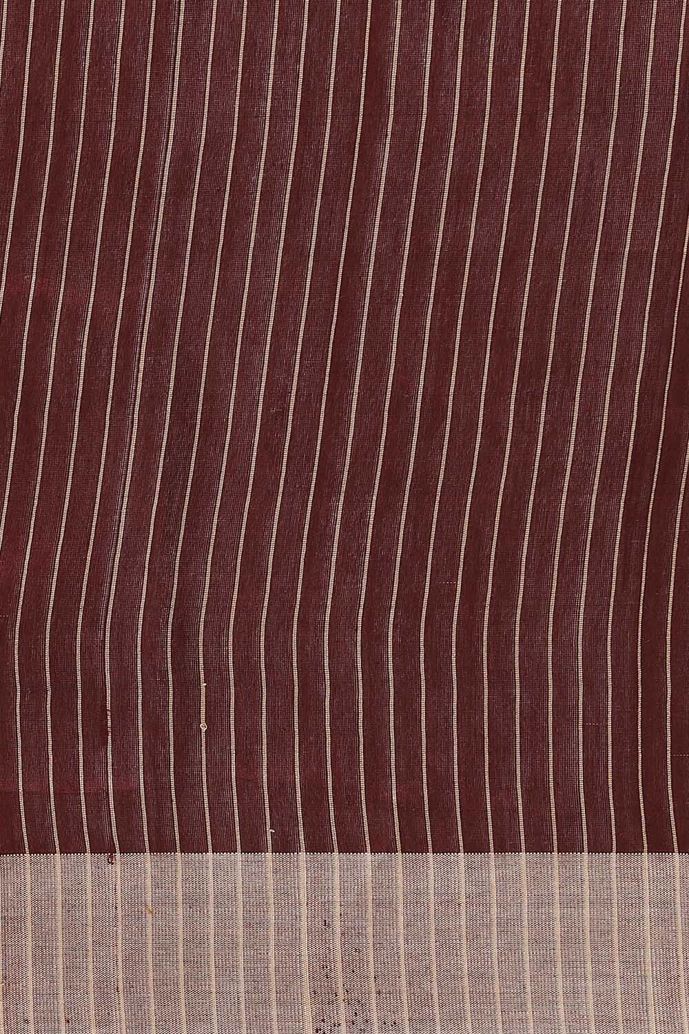Brown Pure Tussar Silk Bhagalpuri Saree image number null