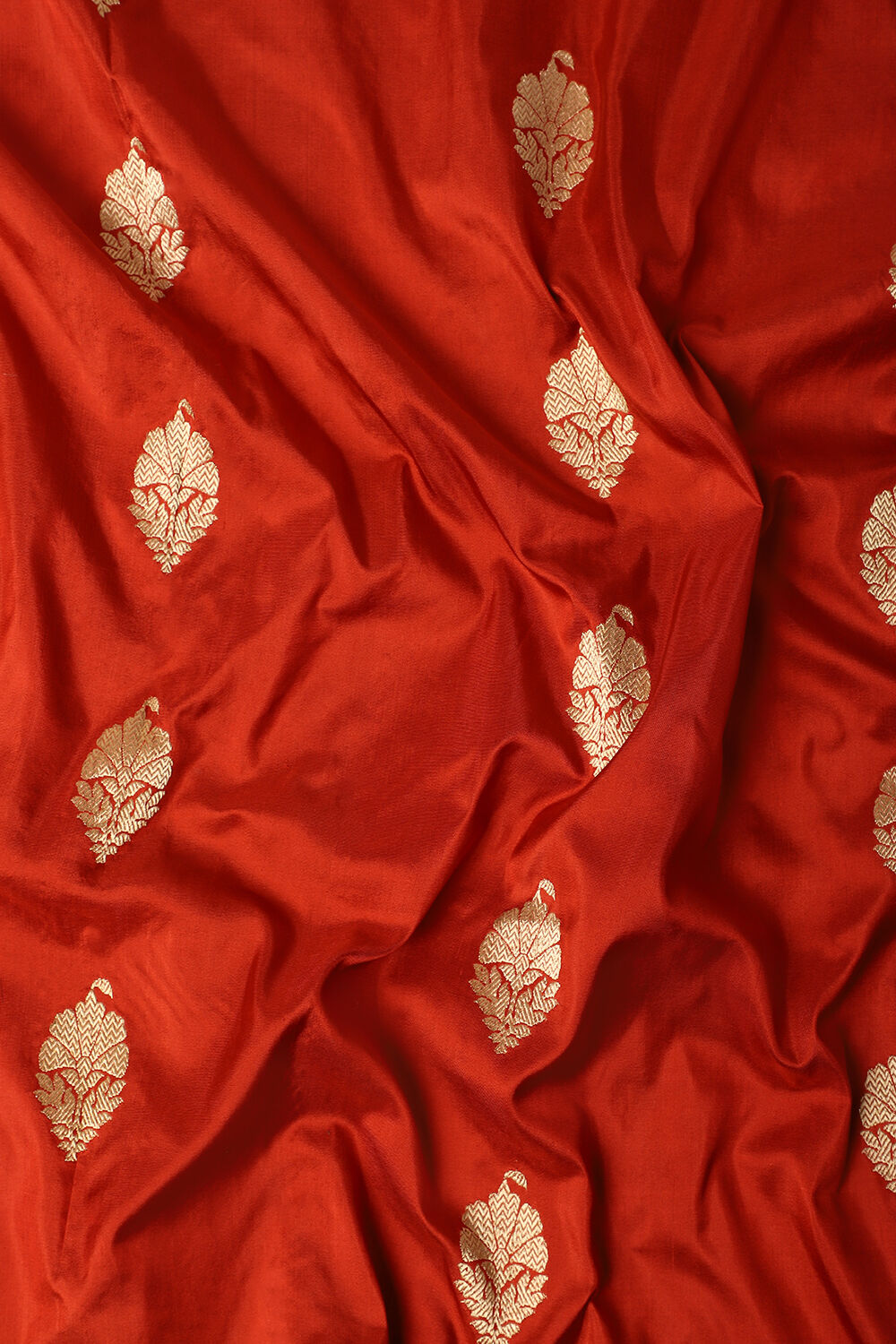 Orange Pure Silk Banarasi Saree image number null