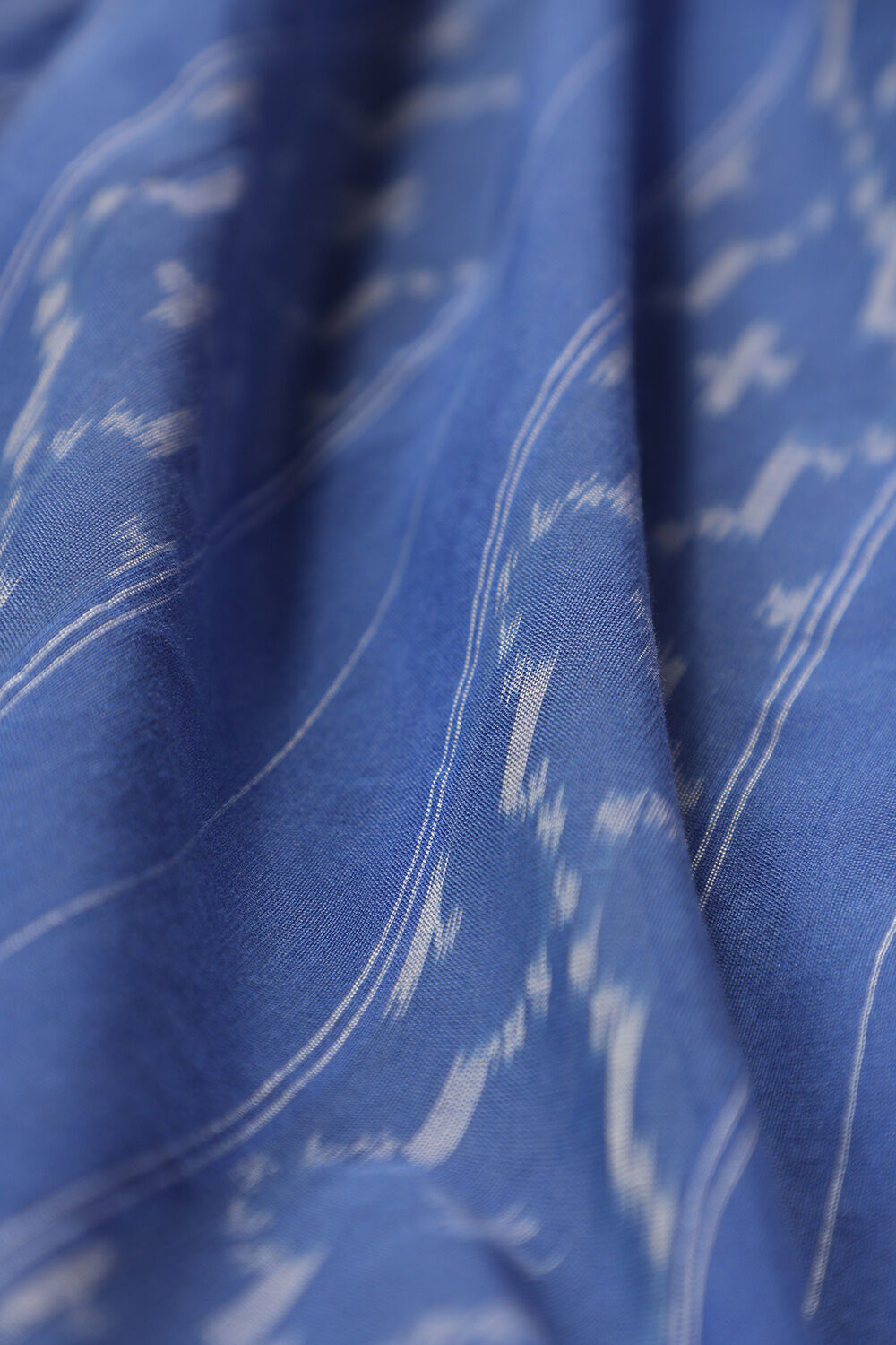 Navy Blue Pure Cotton Pochampalli Ikat Saree image number null