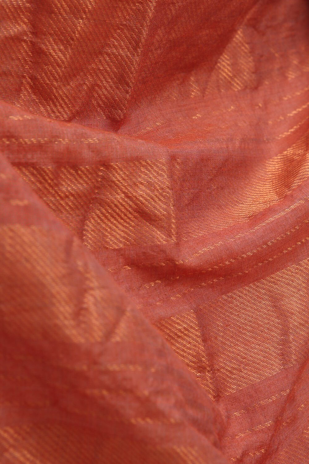 Orange Woven Pure Tussar Silk Saree image number null