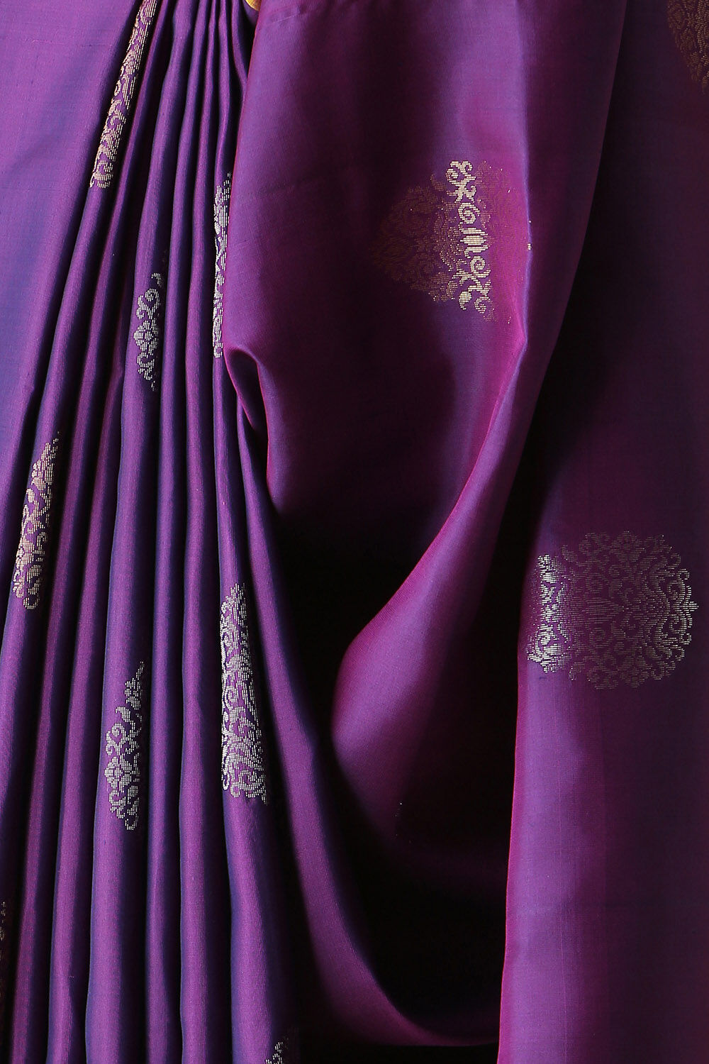 Purple Pure Silk South Saree image number null