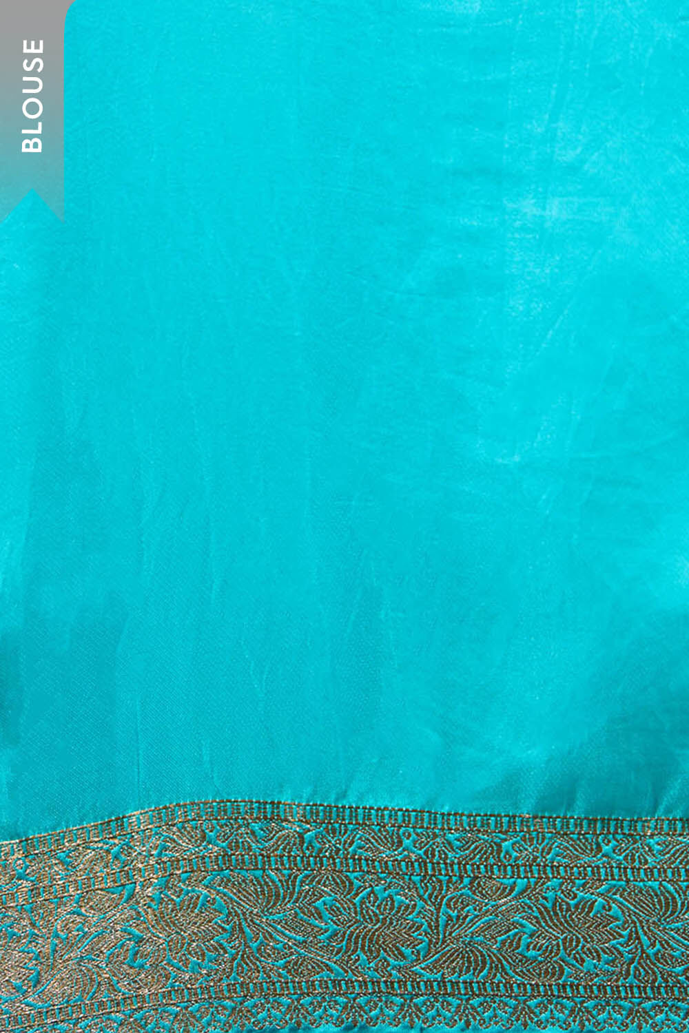 Blue Viscose Woven Saree image number null