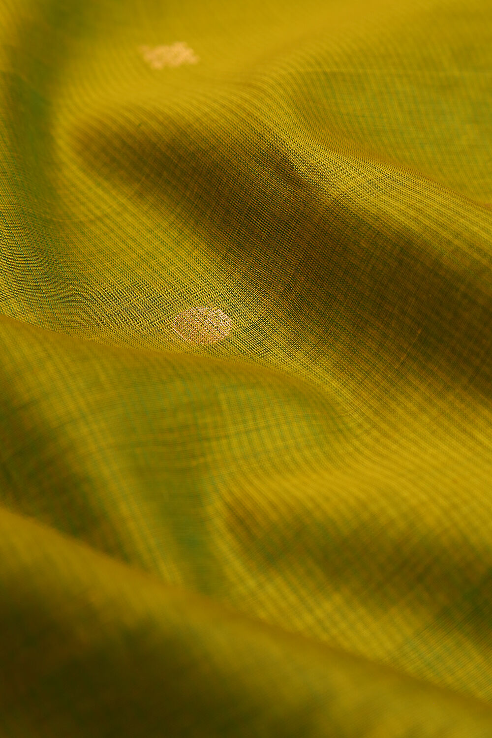 Sap Green South Pure Silk Cotton Suit Set image number null
