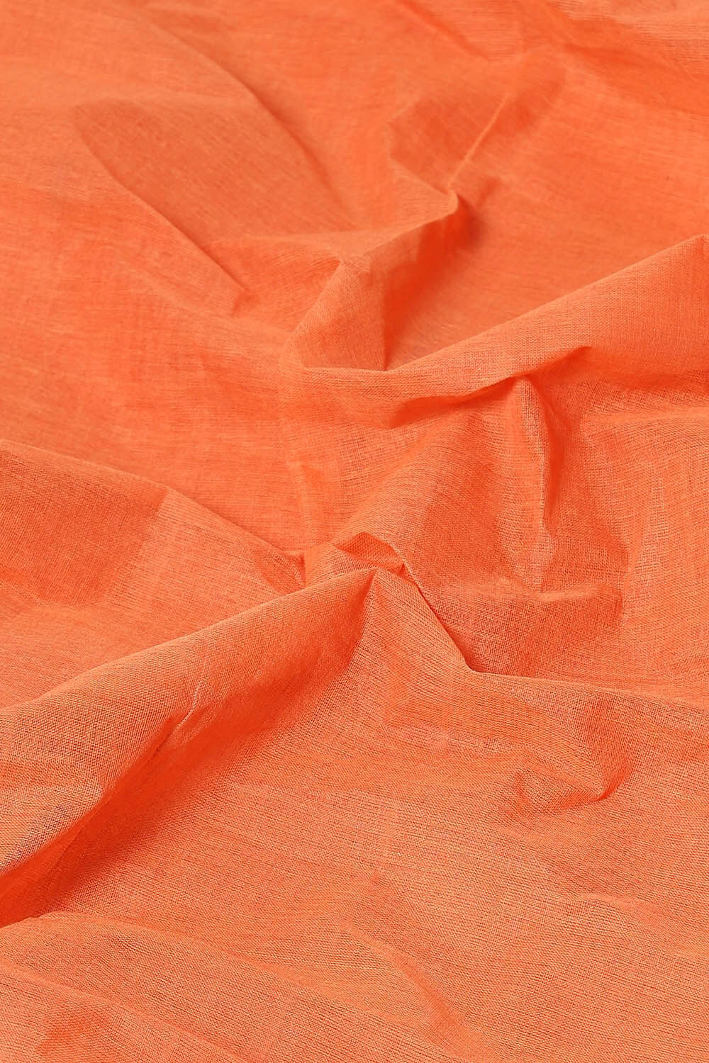Orange Pure Cotton Bengal Saree image number null
